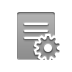 stamped,document,gear icon
