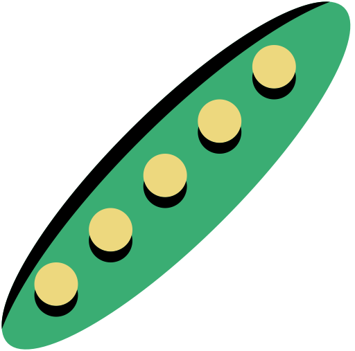 Peas svg vector icon