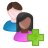 add, users icon