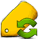 tag,refresh icon