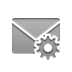 envelope,gear icon