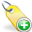 add, tag, yellow icon