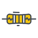 electric, electricity, energy, power, resistance svg vector icon