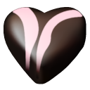 07, chocolate, hearts icon