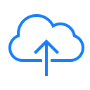 cloud, upload svg vector icon
