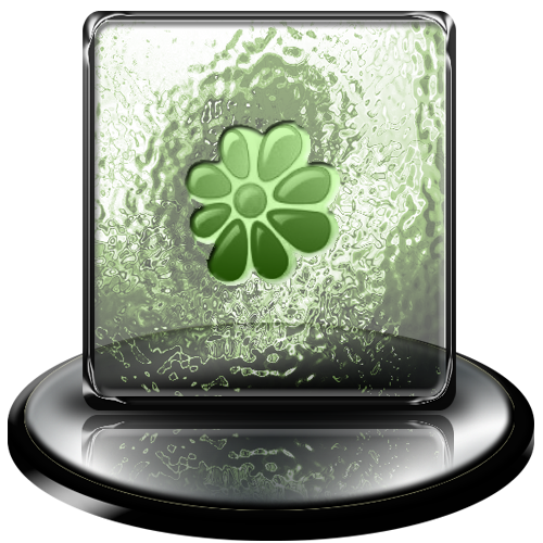 classic,green,icq,messenger icon