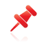pin, red icon