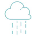 cloud, no wind, rain, raining, weather svg vector icon