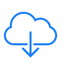 cloud, download svg vector icon