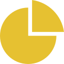 business, graph, pie, piechart svg vector icon