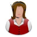 receptionist, support icon