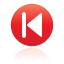 begin, button, red icon