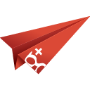 + google plus, google, google plus, google+, googleplus, origami, paper plane, social media icon