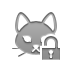 cat,lock,open icon