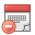 calender,delete,del,remove icon