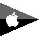apple, brand, company, flag, logo, media, social svg vector icon