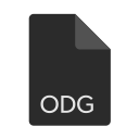 extension, file, format, odg svg vector icon