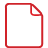 basic, document, red icon