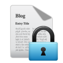 blog, private icon