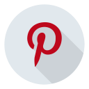 pinterest, social svg vector icon