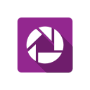 circle, picassa, social svg vector icon