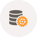 control data, database, database settings, gear, options, preferences, settings svg vector icon