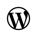 wordpress,black icon