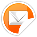 mail, orange icon
