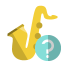 music,saxophone,help icon