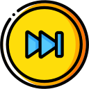 audio, forward, media, media player, music, skip, video player svg vector icon