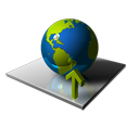 earth,upload,globe,planet,world,ascend,ascending,increase,up,rise icon