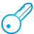 basic, blue, key icon