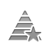 pyramid,star icon