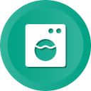 electronic, front, machine, washer, washing svg vector icon