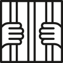 jail, prison svg vector icon