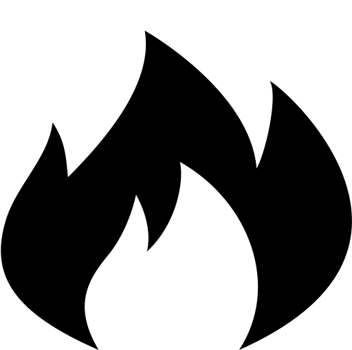 Hot svg vector icon