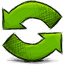 arrow, refresh icon