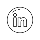 linked in, linkedin button, linkedin logo, social media svg vector icon