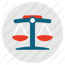balance, court, judge, justice, law, legal, scale icon