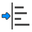 indent, left svg vector icon