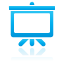 blue, presentation icon