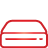 basic, drive, hard, red icon