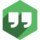 hangouts, hexagon, media, shadow, social svg vector icon