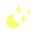 moon, stars svg vector icon