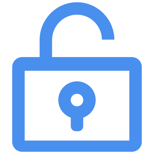 Unlock svg vector icon