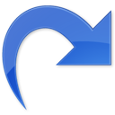 arrow, back, forward, redo, white icon