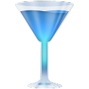 wineglass,blue icon