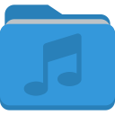 folder, music svg vector icon