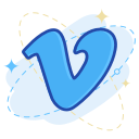 media, social, vimeo svg vector icon
