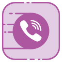 media, social, viber svg vector icon